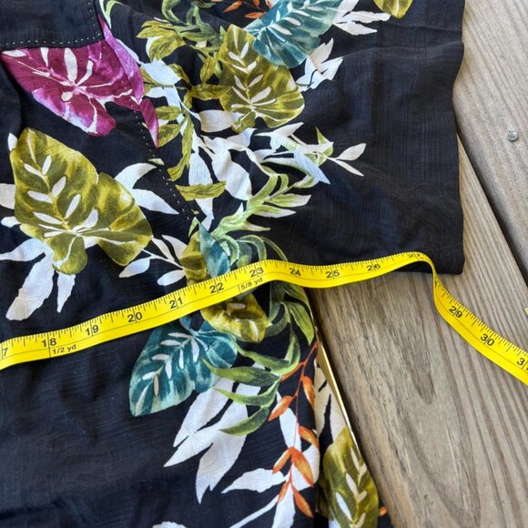 Tommy Bahama Shirt Floral Flowers 100% Silk XL - Picture 6 of 7